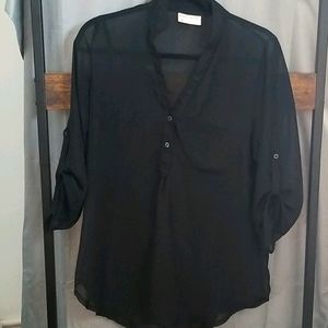 Like new!!! Never worn black sheer top